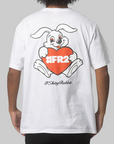 Heart Rabbit T-Shirt - White
