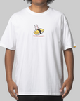 Embroidery Egg Sushi Rabbit T-Shirt - White