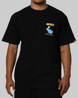 Trick Art Rabbit T-Shirt - Black