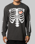 Bone Garment Dye Long Sleeve - Black