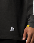 Bone Garment Dye Long Sleeve - Black