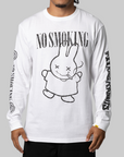 No Smoking Rabbit Long Sleeve - White