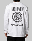 No Smoking Rabbit Long Sleeve - White