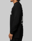 Rabbit With Shopping Cart Long Sleeve - Black