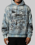 Already In Heaven Plaid Hoodie - Tartan