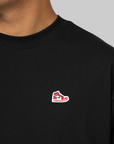 Brand Sneaker Patch T-Shirt - Black/Varsity Red