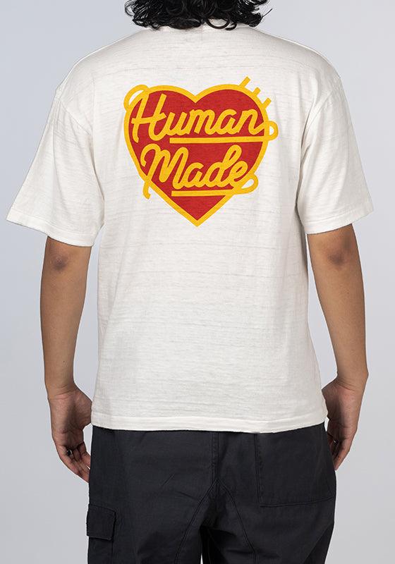 Heart Badge T-Shirt - White - LOADED
