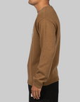 Heart Knit Sweater - Brown