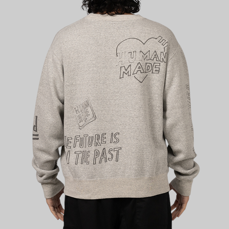 Graffiti Sweatshirt - Grey