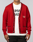 Car Club Cardigan - Red