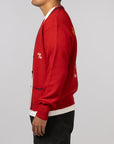 Car Club Cardigan - Red