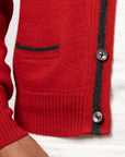 Car Club Cardigan - Red