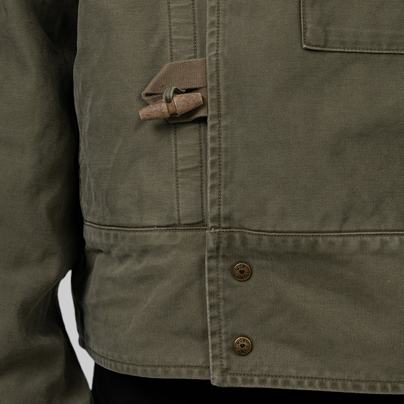 Military Motorcycle Jacket - Olive Drab