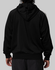 Zip-Up Hoodie - Black