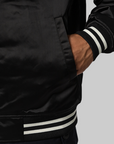 Nylon Stadium Jacket - Black