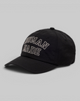 6 Panel Nylon Cap - Black