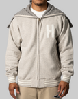 Zip-Up Hoodie - Grey