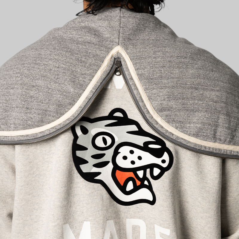 Zip-Up Hoodie - Grey