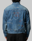 Embroidered Denim Work Jacket - Indigo