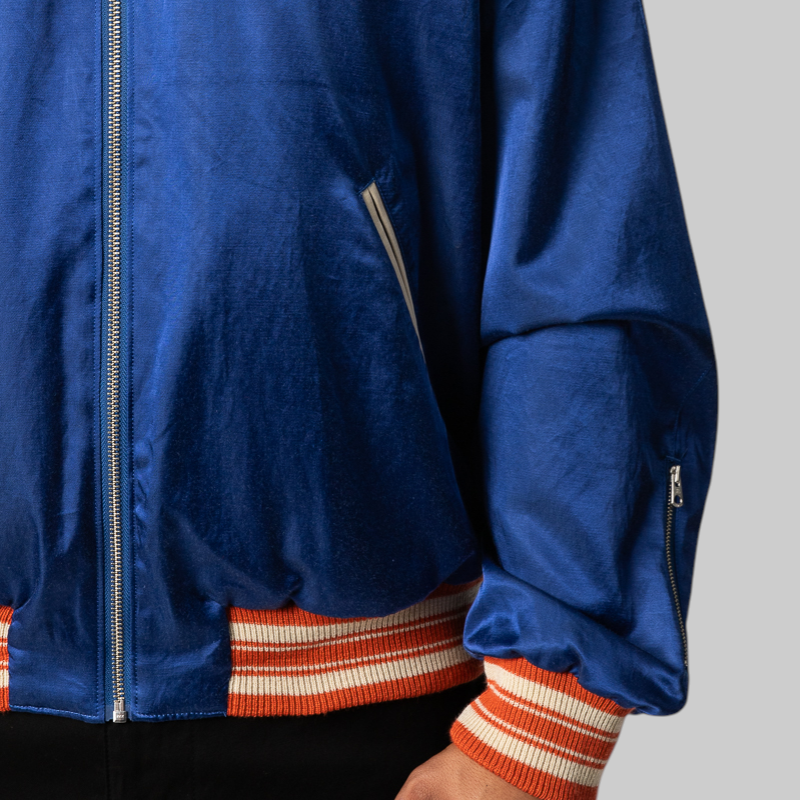 Satin Jacket - Blue