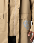 Packable Rain Coat - Beige