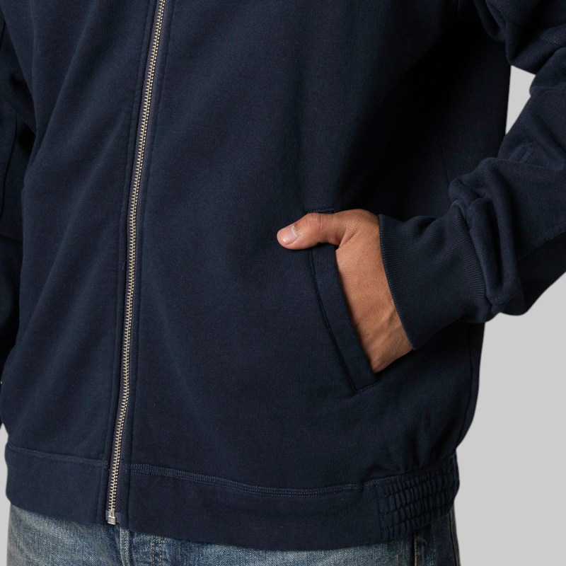 Zip-Up Sweatshirt - Navy