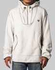 Pullover Fleece Hoodie - White