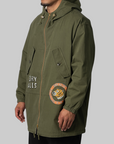 Reversible Hooded Coat - Olive Drab