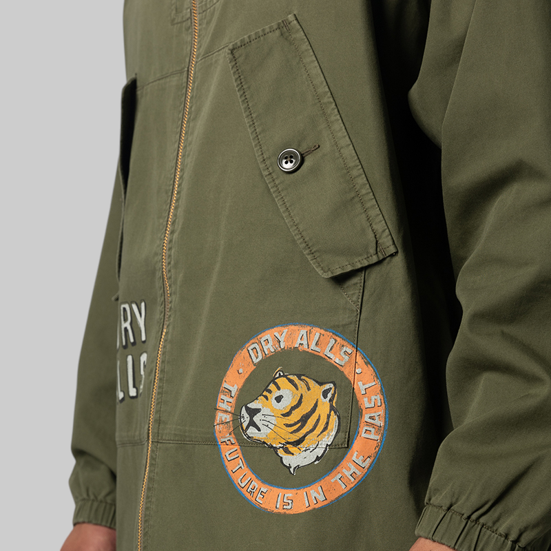 Reversible Hooded Coat - Olive Drab