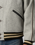 Wool Varsity Jacket - Grey