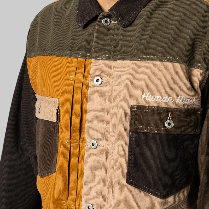 Corduroy Work Jacket - Olive Drab
