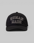 6 Panel Nylon Cap - Black