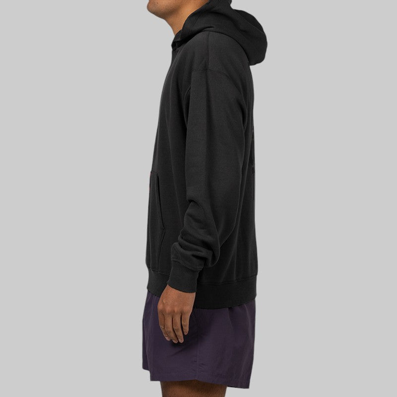 Brooklyn Fleece Hoodie - Off Noir/Gym Red