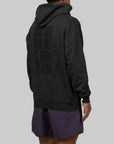 Brooklyn Fleece Hoodie - Off Noir/Gym Red