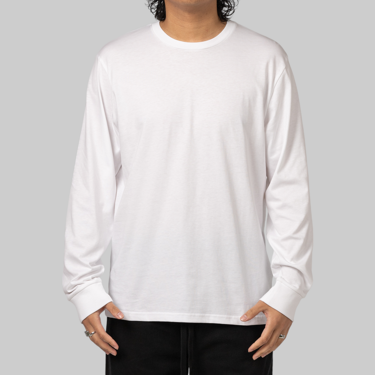 Base Long Sleeve - White/Black