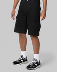 Regular Cargo Short - Black Rinsed