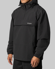 Windbreaker Jacket - Black/White