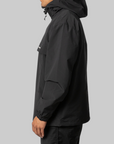 Windbreaker Jacket - Black/White