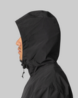 Windbreaker Jacket - Black/White