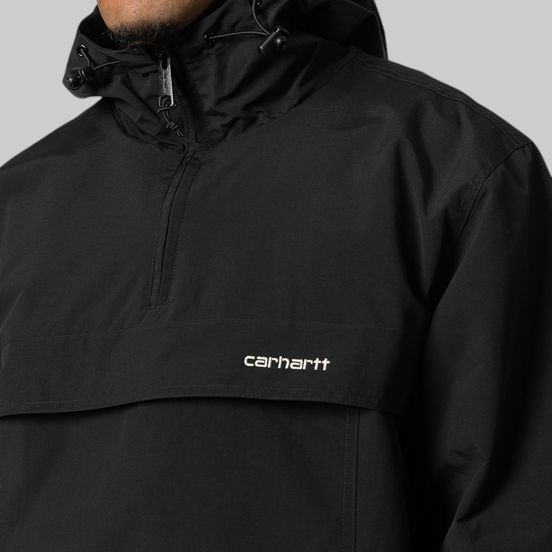 Windbreaker Jacket - Black/White