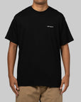 Script Embroidery T-Shirt - Black/White