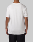 Script Embroidery T-Shirt - White/Black