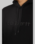 Logo Hooded Sweat - Black/Black