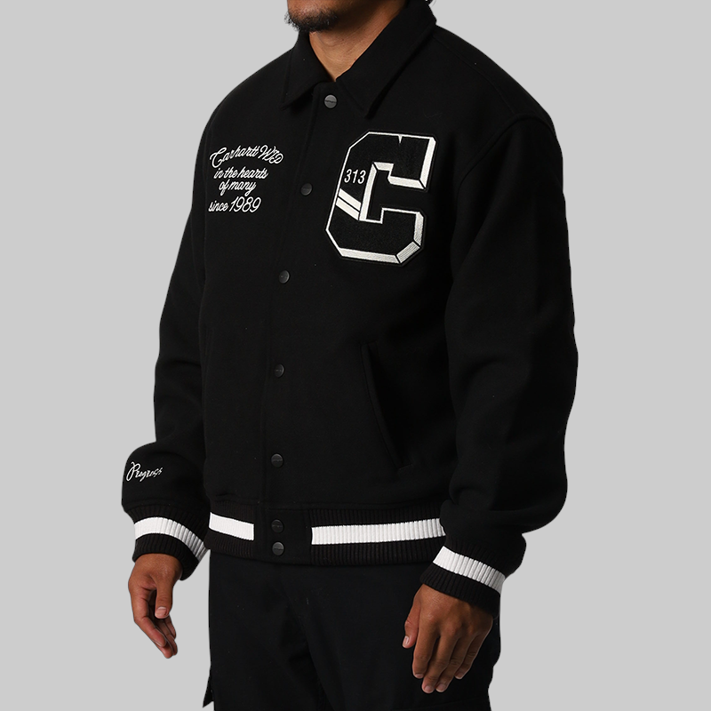World Class Varsity Jacket - Black