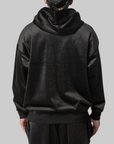 Velvet Corduroy Hoodie - Black