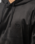 Velvet Corduroy Hoodie - Black
