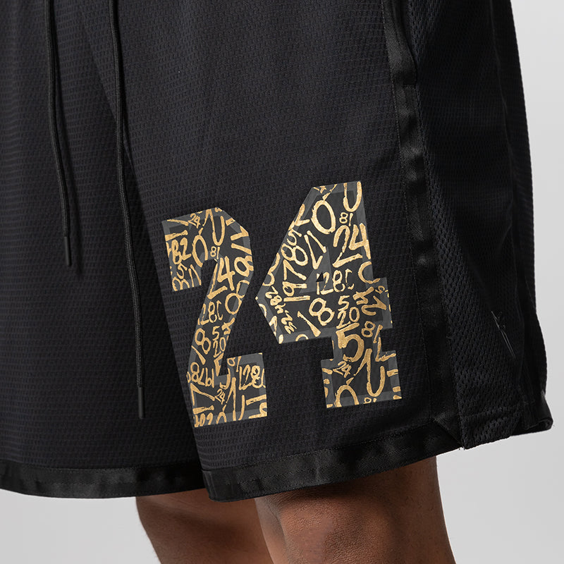 Kobe Basketball Short - Black/Metallic Gold