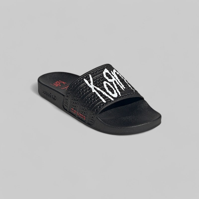 X KoRn Adilette - Black/White