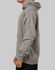 Brooklyn Fleece Hoodie - Flat Pewter/Gym Red