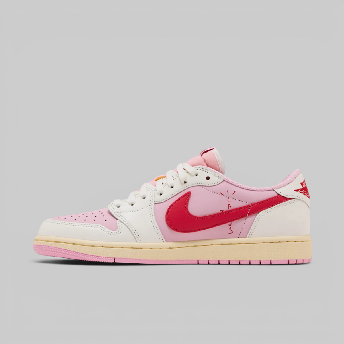 X Travis Scott Air Jordan 1 Low OG SP "Tropical Pink"